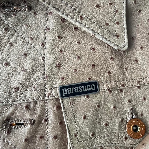 Parasuco Ostrich-Print Y2K Viscose Jacket - Picture 3 of 3